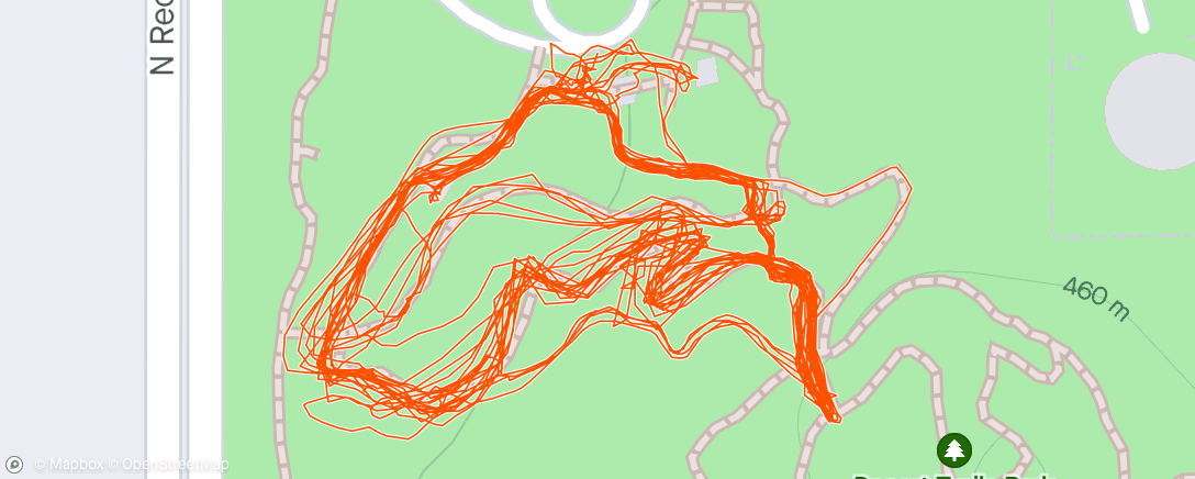 Map of the activity, Bike park
