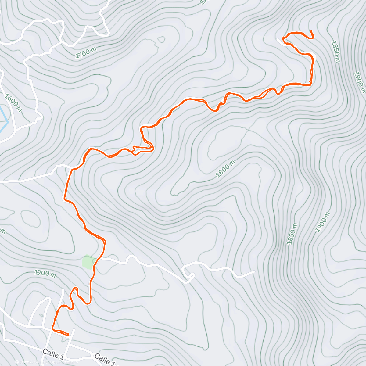 Map of the activity, Caminata!