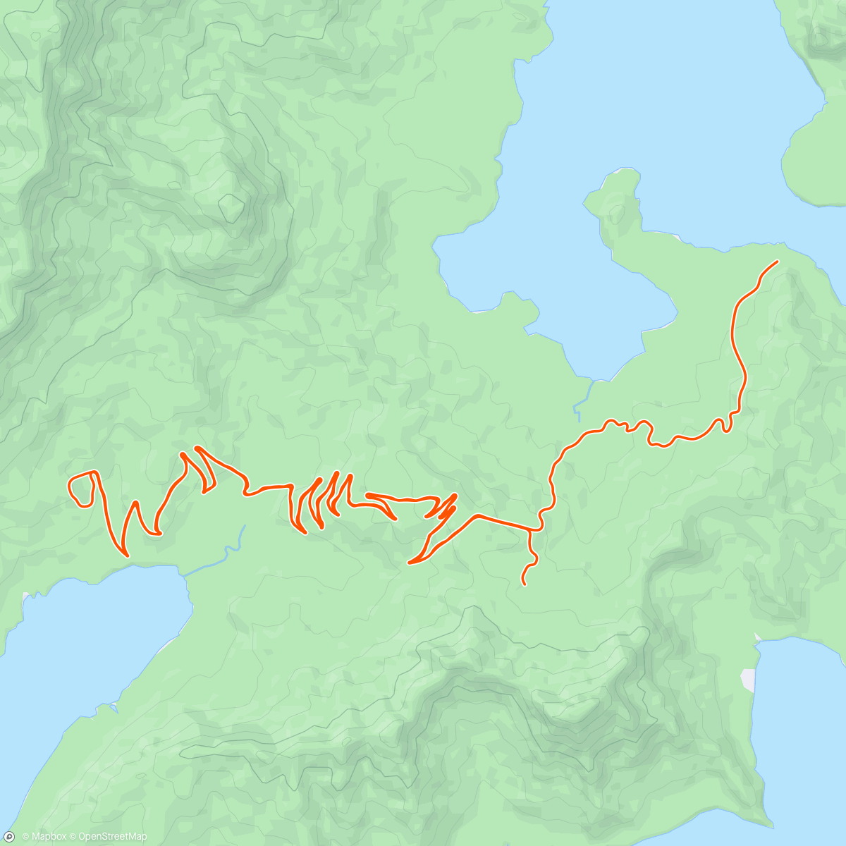 Map of the activity, Zwift - 5x5p 260 watt magas pf (1) in Watopia