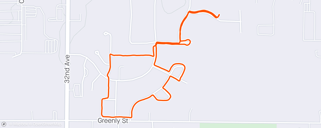 Map of the activity, Walk with Casey