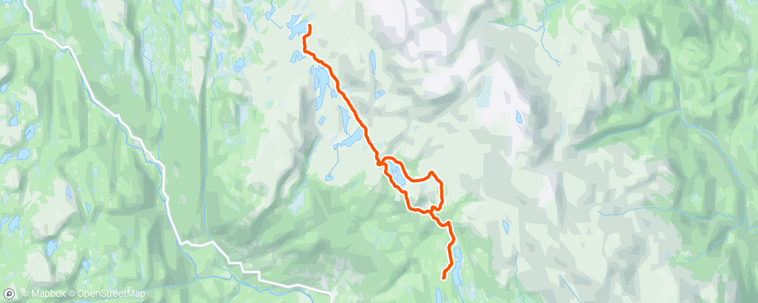 Map of the activity, Tur til Fiskeløysingen i tåka
