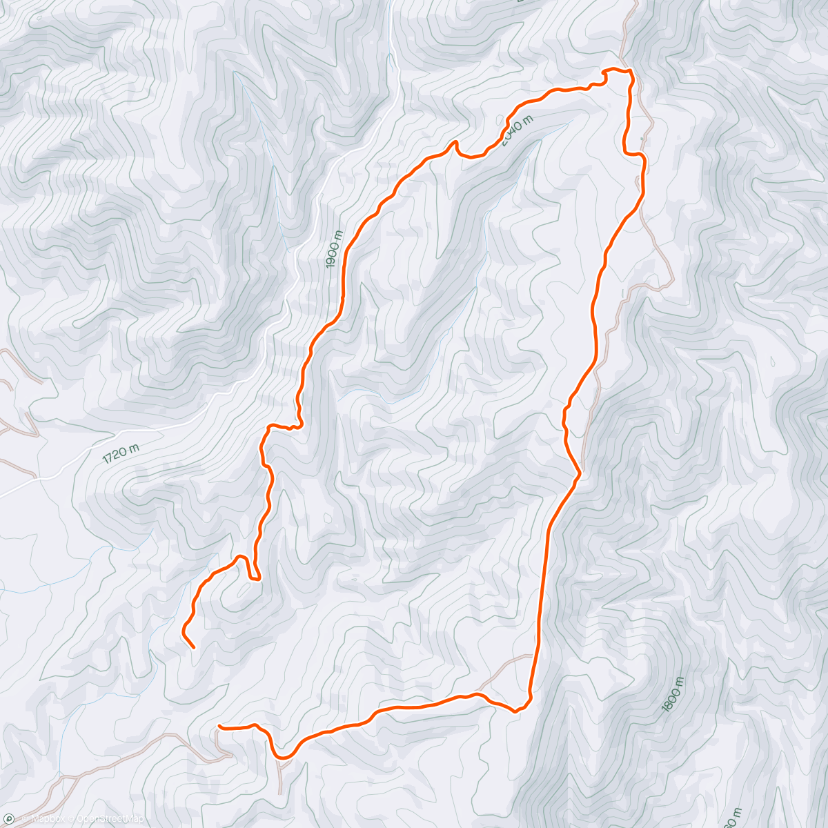 Map of the activity, Long Canyon with Teresa