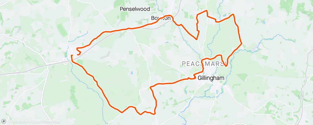 Map of the activity, Morning ride to the Old Brewery.