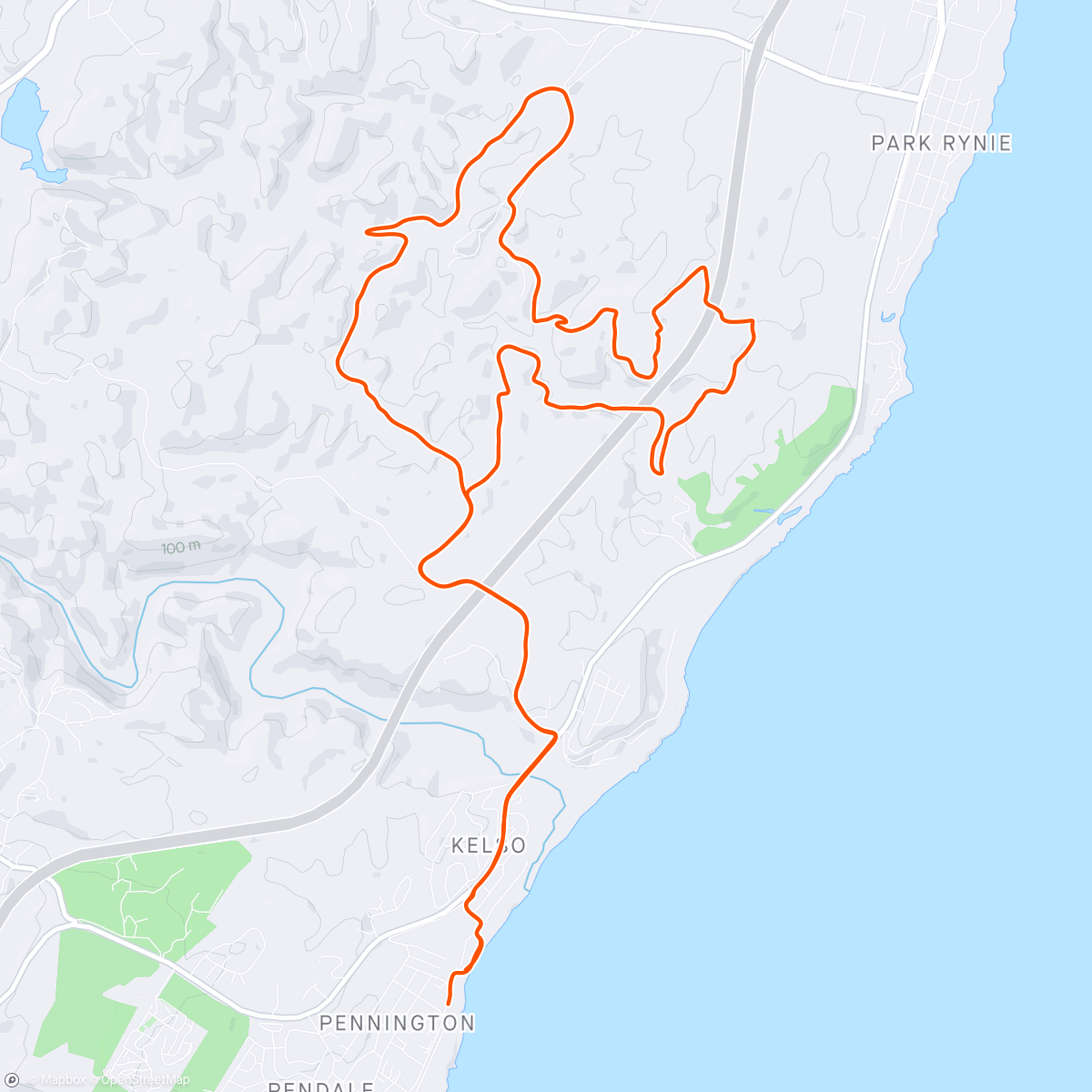 Map of the activity, Haibo. Tough one with Lindsay around Pennington