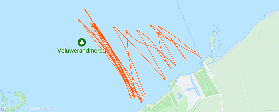 Map of the activity, Onverwacht stevig windje op Hoge Bijssel