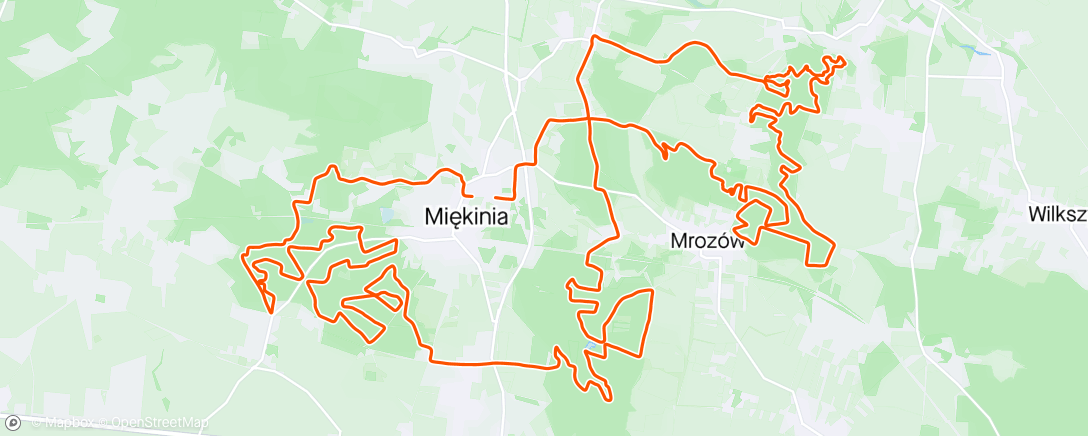 Map of the activity, Bike Maraton Miękinia (gravel forever!)