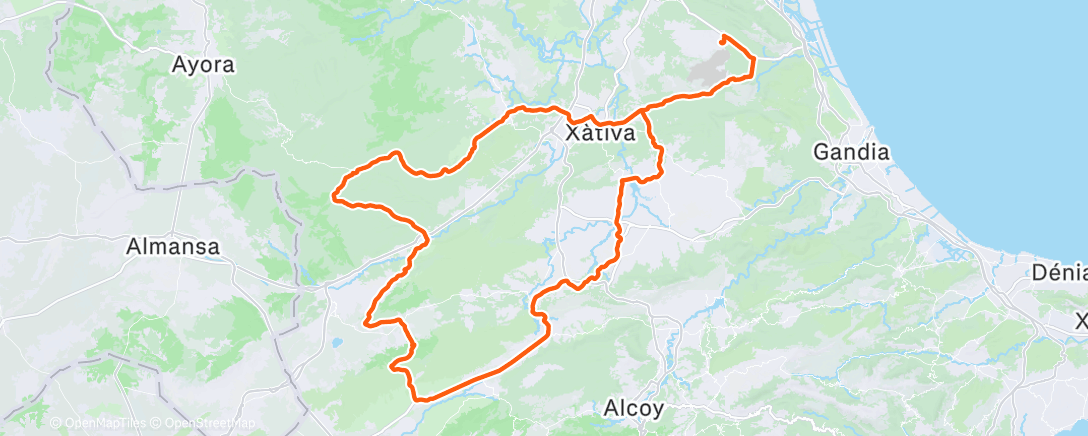 Map of the activity, Movistar 9