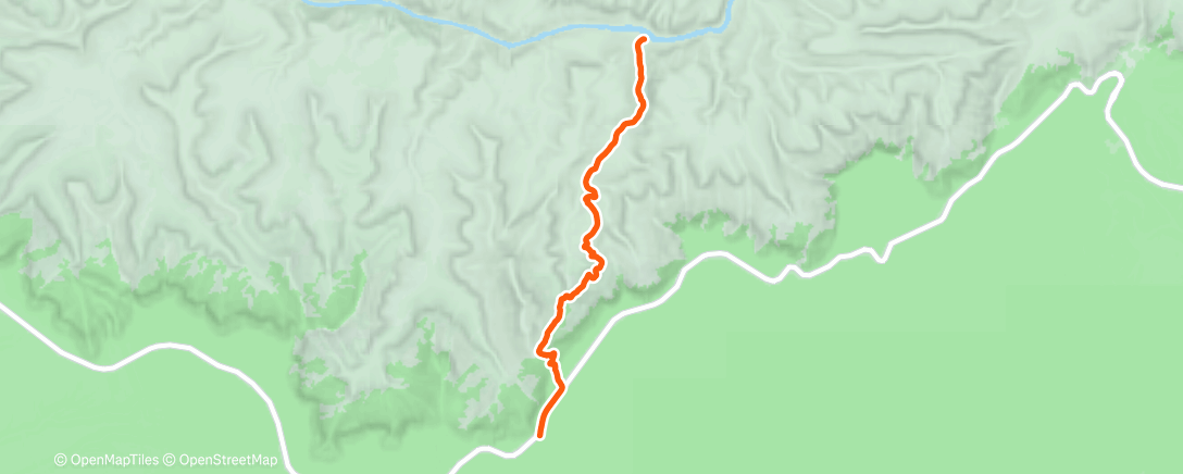 Карта физической активности (GCNP Red Creek up  New Hance)