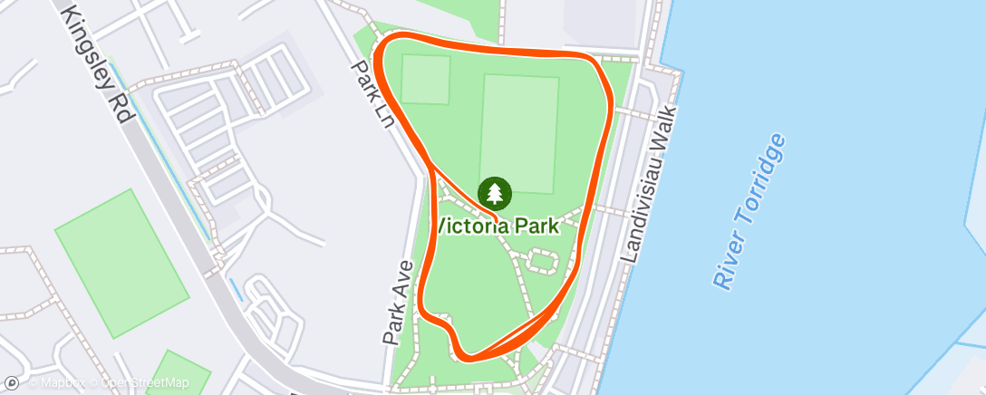 Map of the activity, Parkrun 🎅