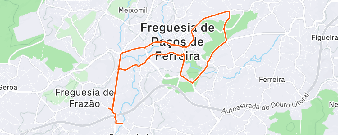 Карта физической активности (Corrida vespertina)