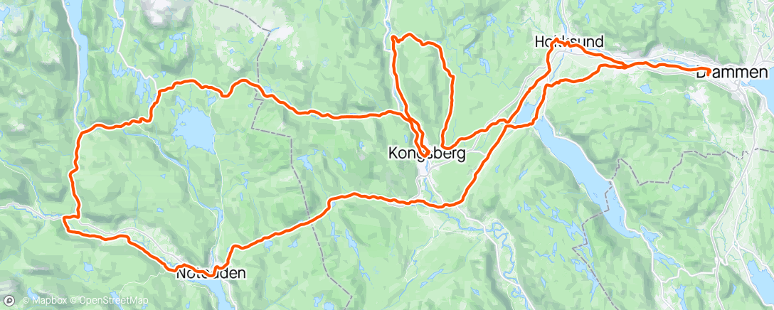 Map of the activity, Fin søndagstur