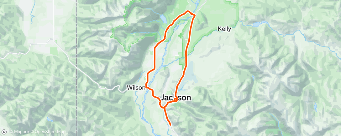 Map of the activity, Loop with Noah, climbing gym, bike home