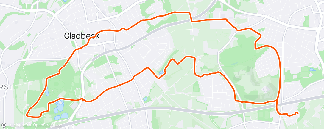 Map of the activity, 16 km für Dich Robert zum 7. Todestag