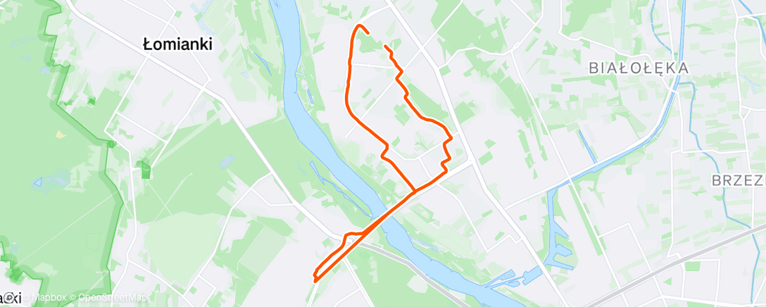 Map of the activity, Evening Gravel Ride 🌧