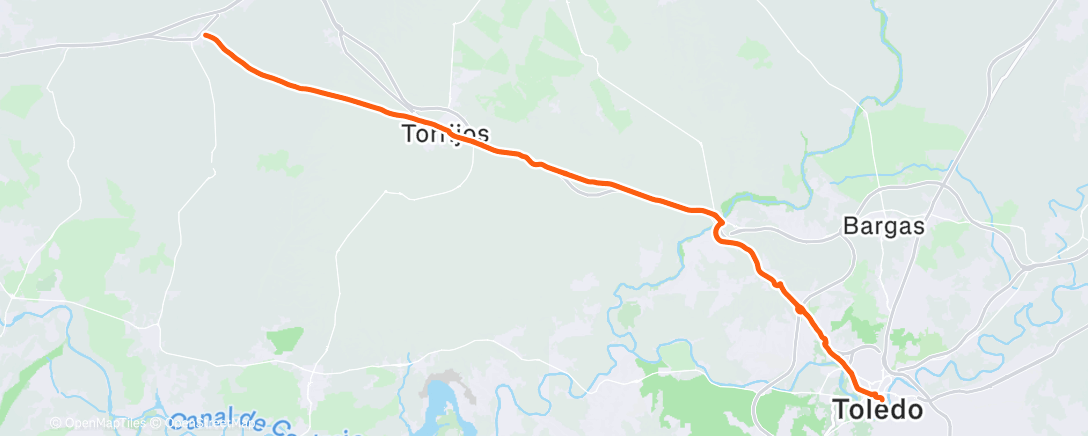 Map of the activity, ROAD a Toledo a por lotería!