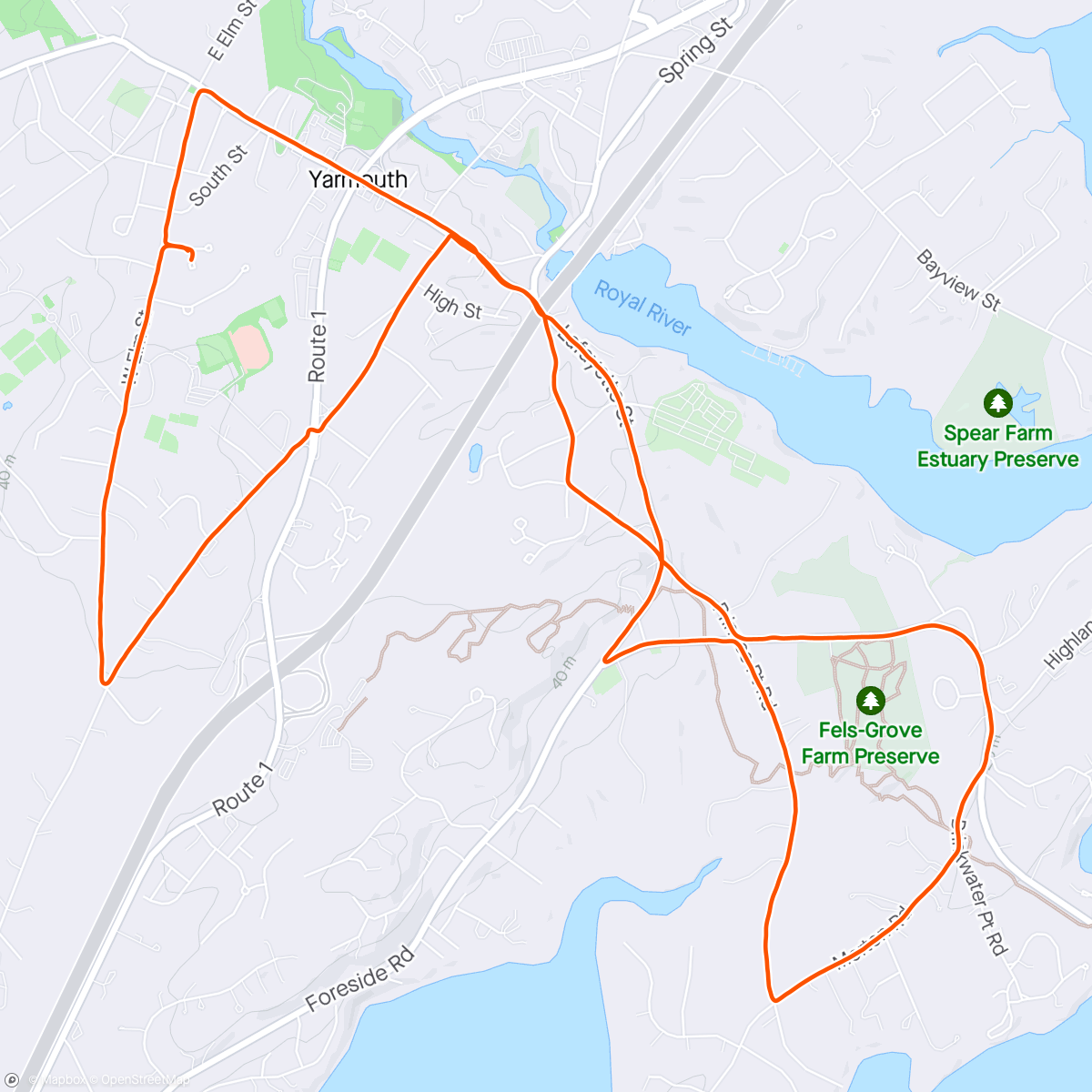 Map of the activity, Awesome Morning Run w G ❤️