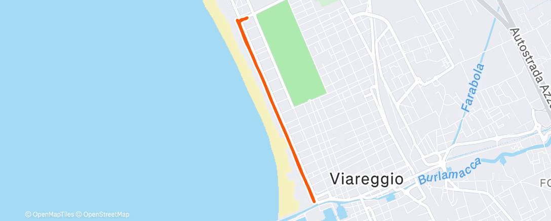 Map of the activity, Evening Walk