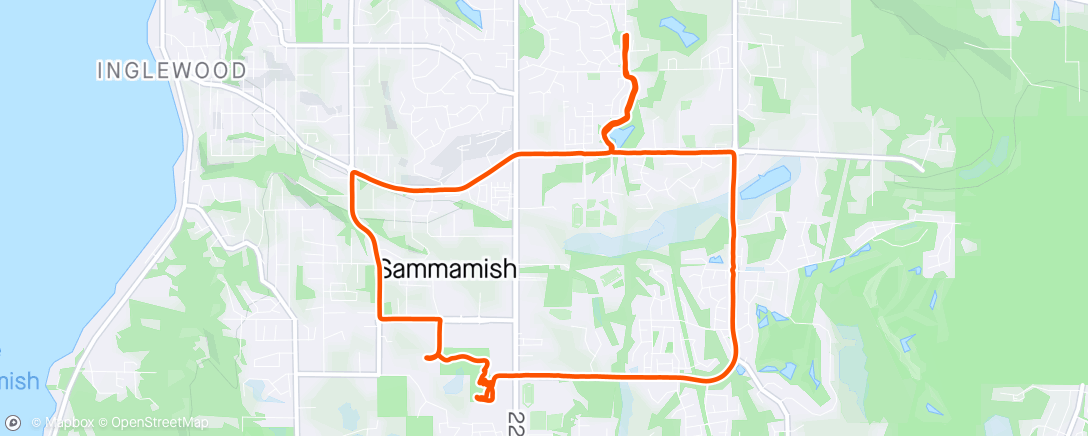 Carte de l'activité North Sammamish Loop