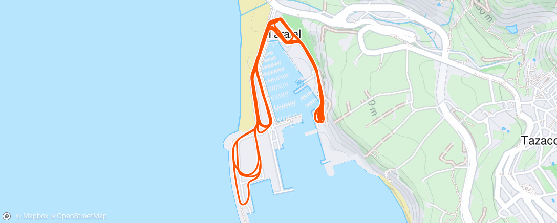 Map of the activity, Series con lluvia y viento