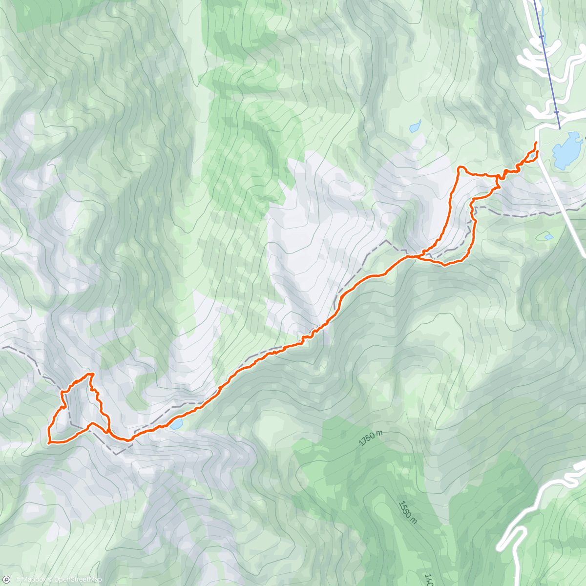 Map of the activity, Creasta Fierăstrăului