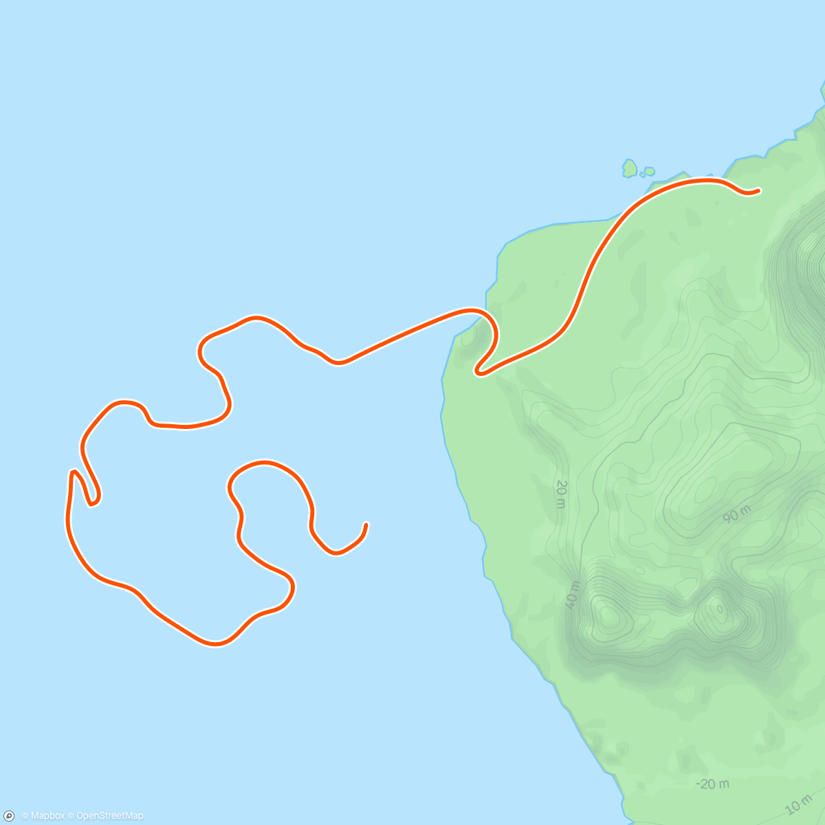 Map of the activity, Zwift - Race: Tiny Race (2 of 4) by Zwift Insider on Volcano Circuit CCW in Watopia