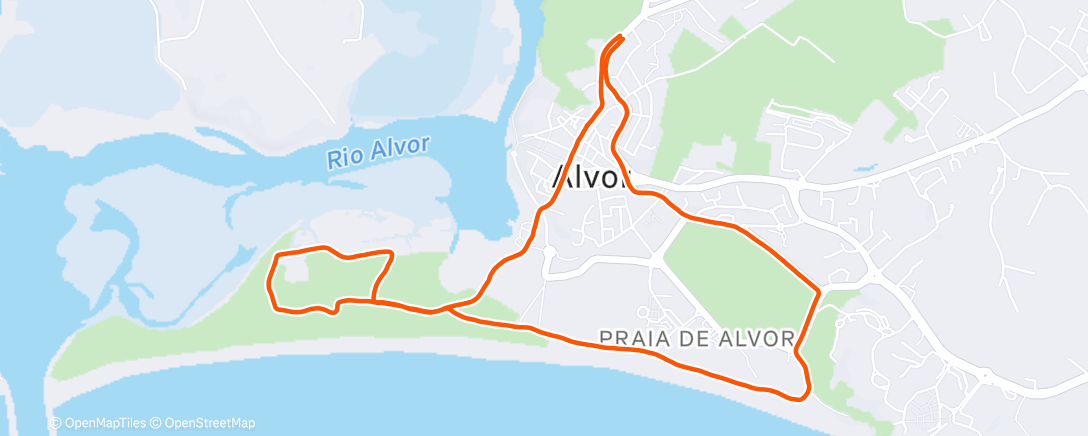 Map of the activity, Lunch Run