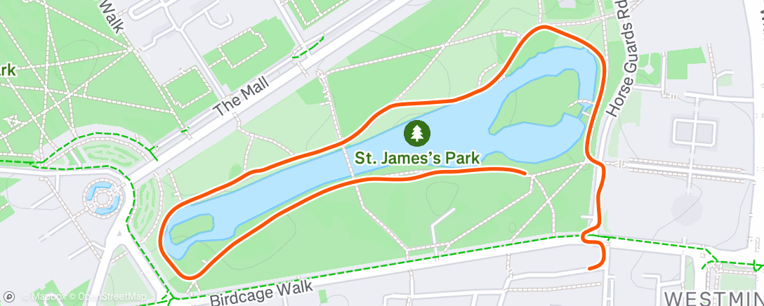 Map of the activity, Morning stroll + Breakfast with Team End Polio