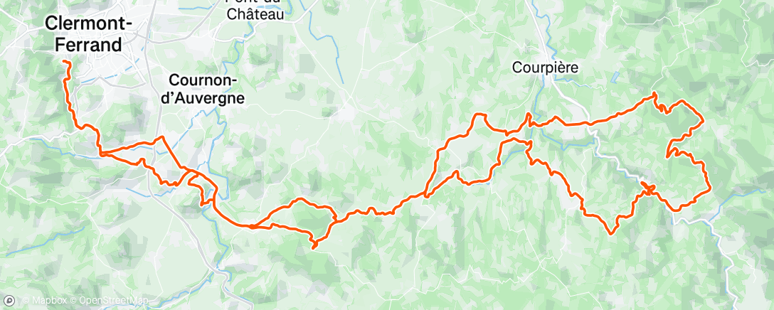 Map of the activity, Morning Ride