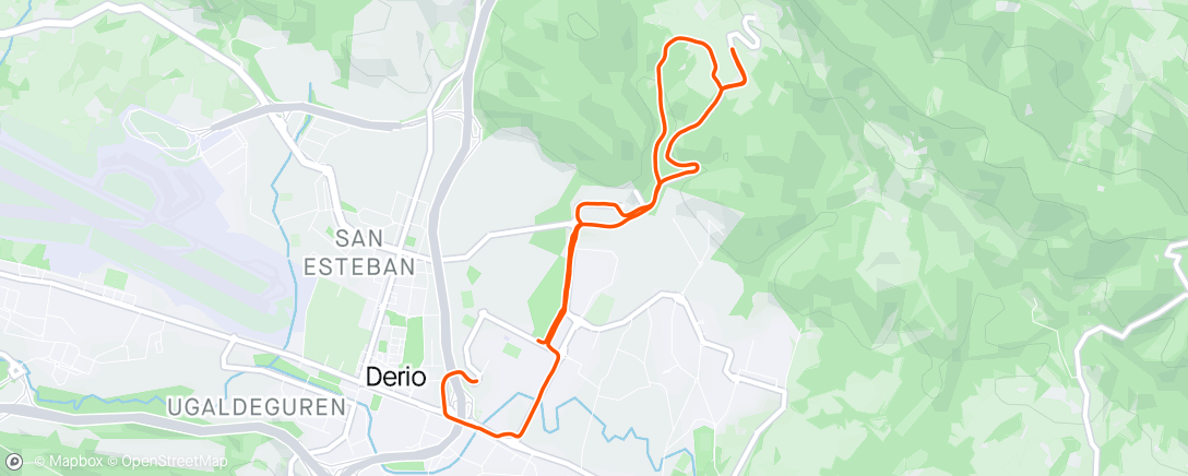 Map of the activity, Hilly bilboa