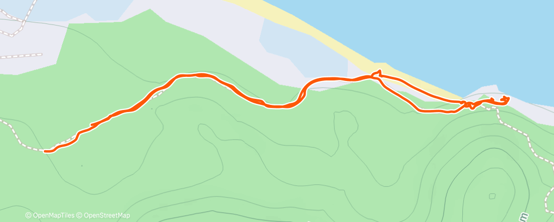 Map of the activity, Morning Hike