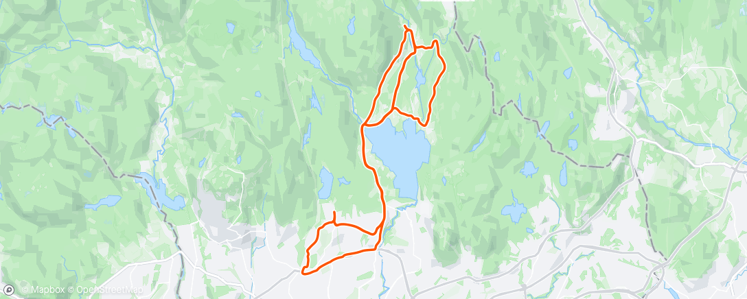 Map of the activity, Dobbeltrunde Maridalen kaldt/vind/vått 😀