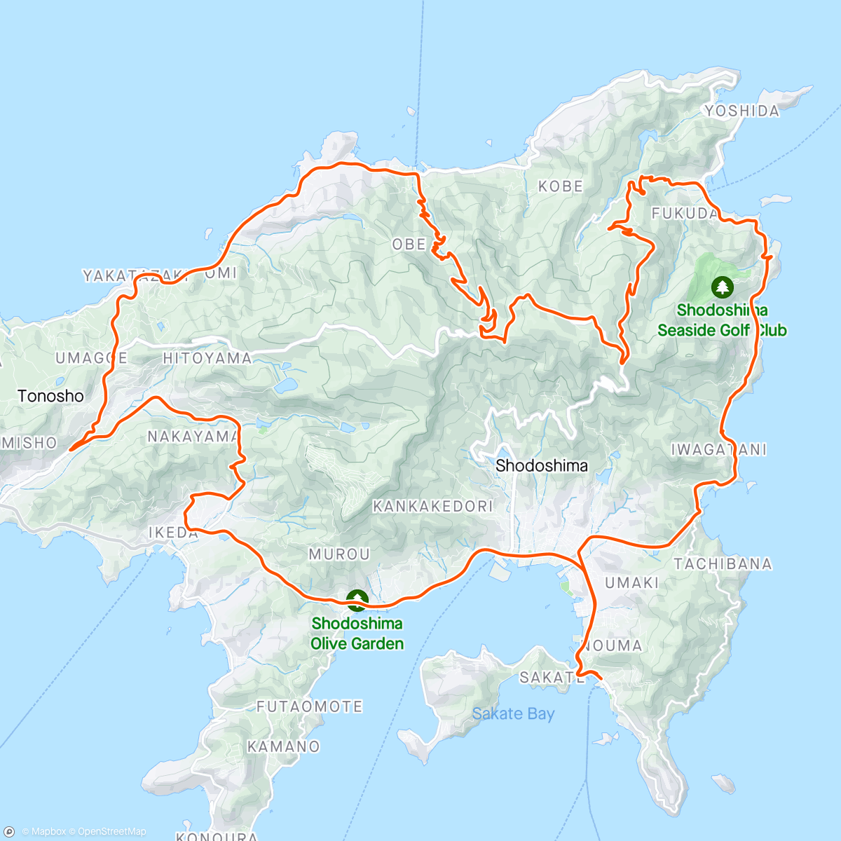 Map of the activity, 小豆島