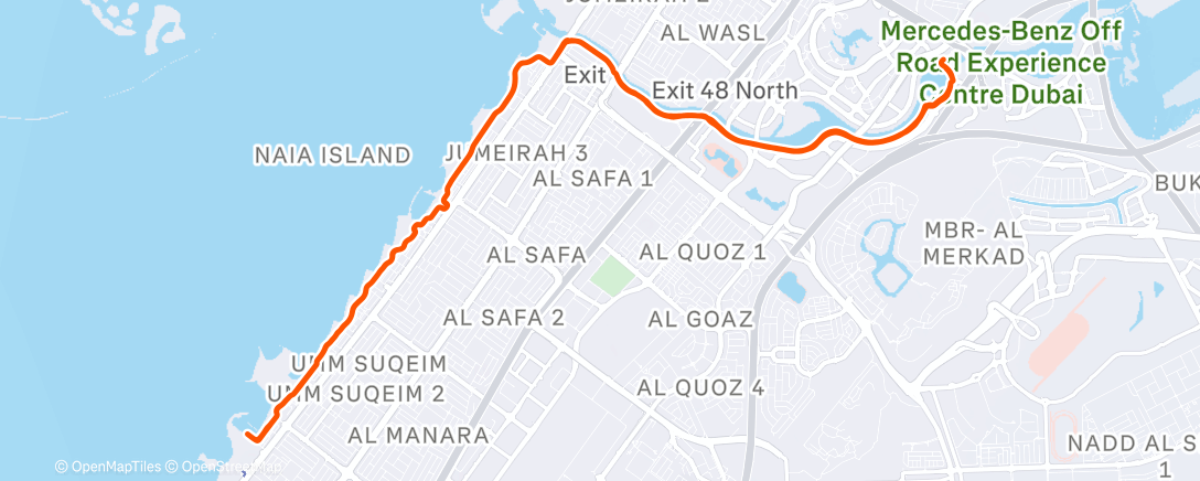 Map of the activity, Morning Ride