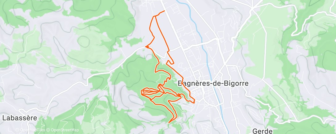 Map of the activity, Sortie vélo dans l'après-midi