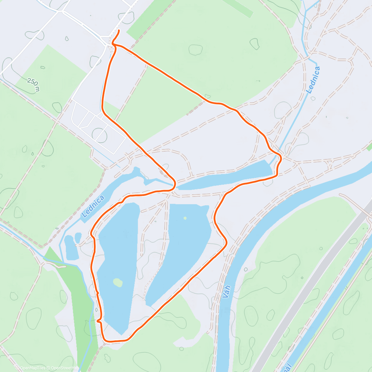 Map of the activity, Afternoon Run posledny 2025 ❄️☀️😇