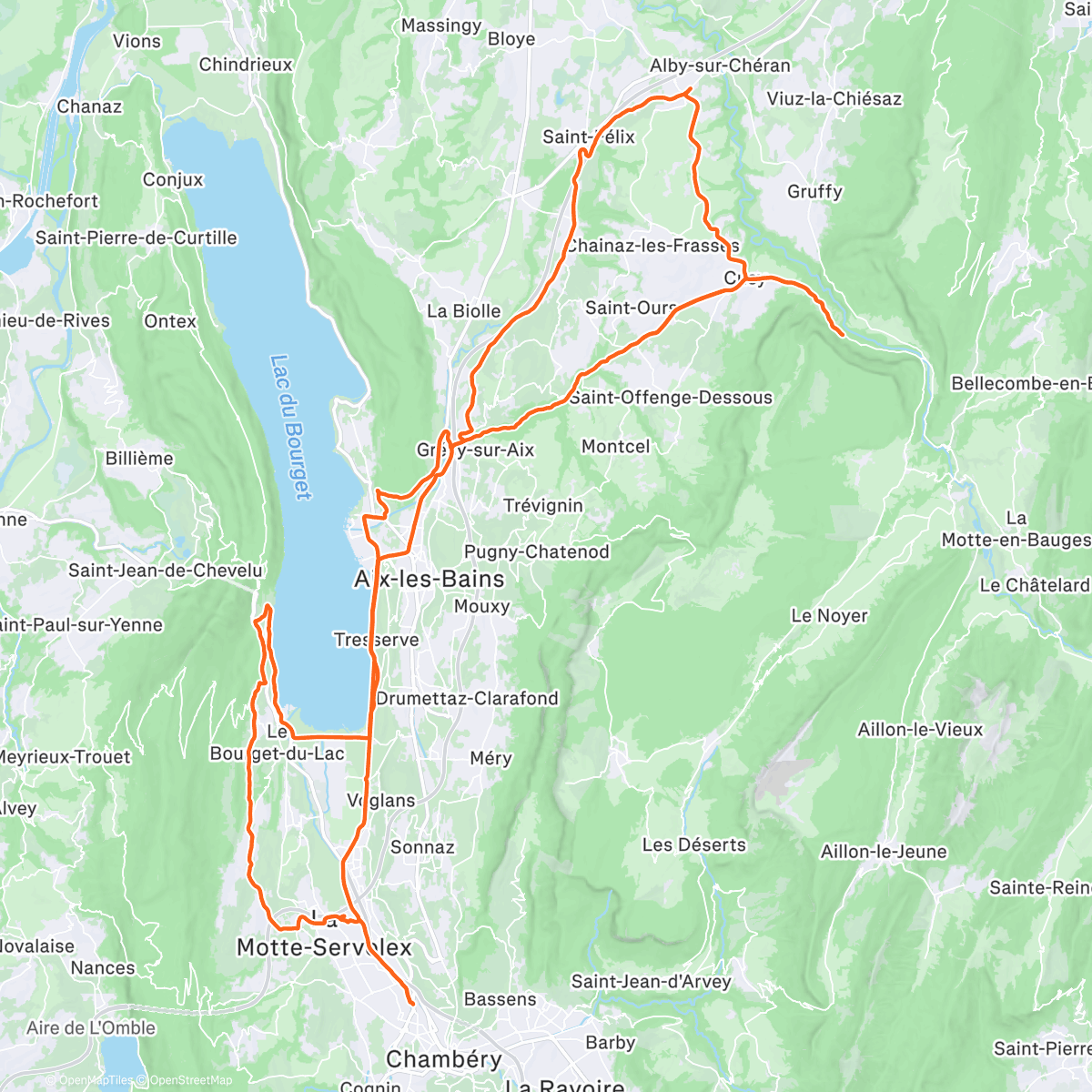 Mappa dell'attività Morning Ride