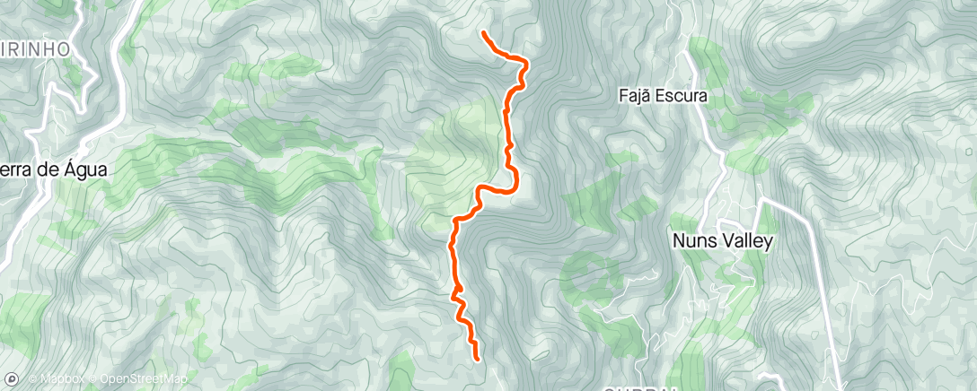 Map of the activity, Big hill