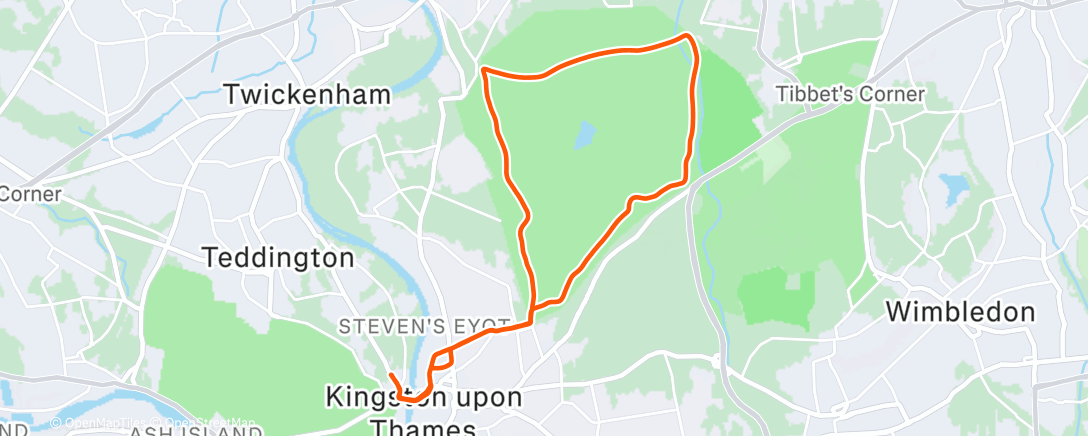 Map of the activity, It's like riding a bike 🦌