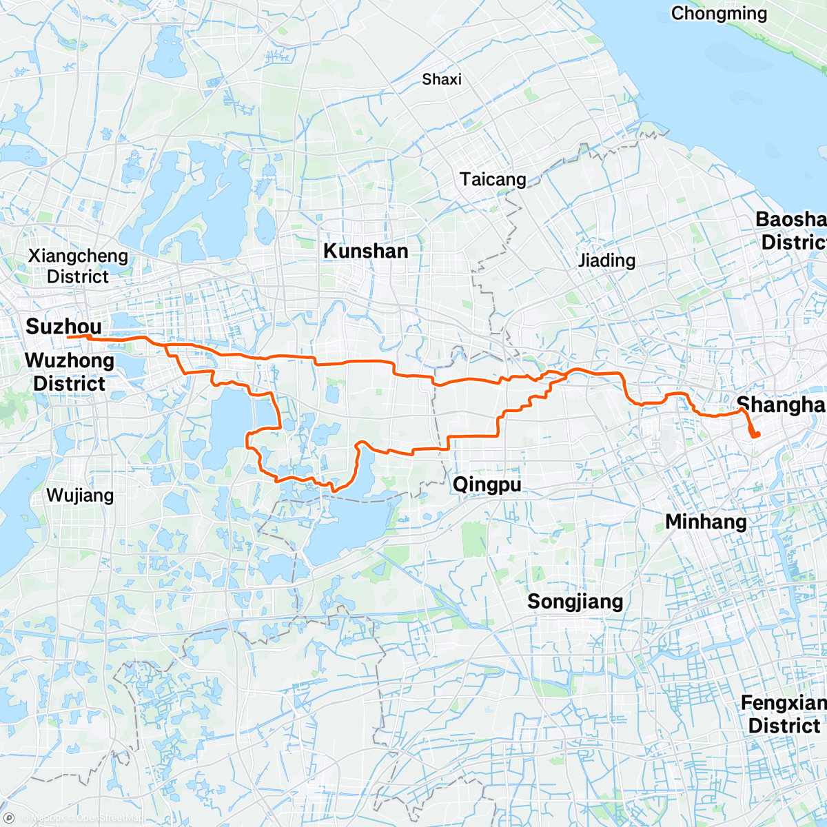 Map of the activity, Morning Ride
