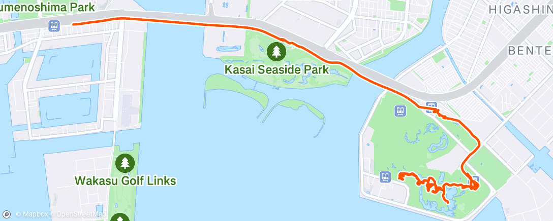 Map of the activity, Tokyo Disney Sea Walk