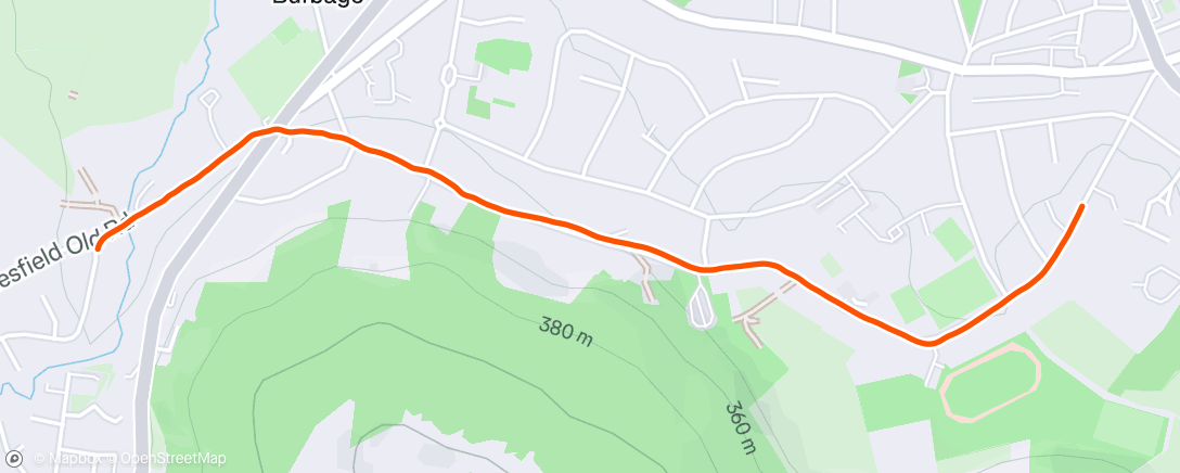 Map of the activity, Morning Run