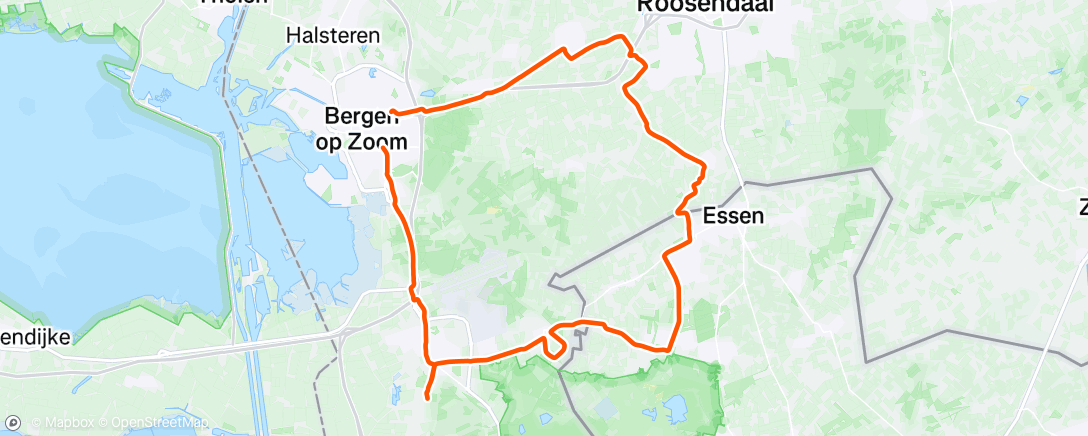 Map of the activity, Fietsen
