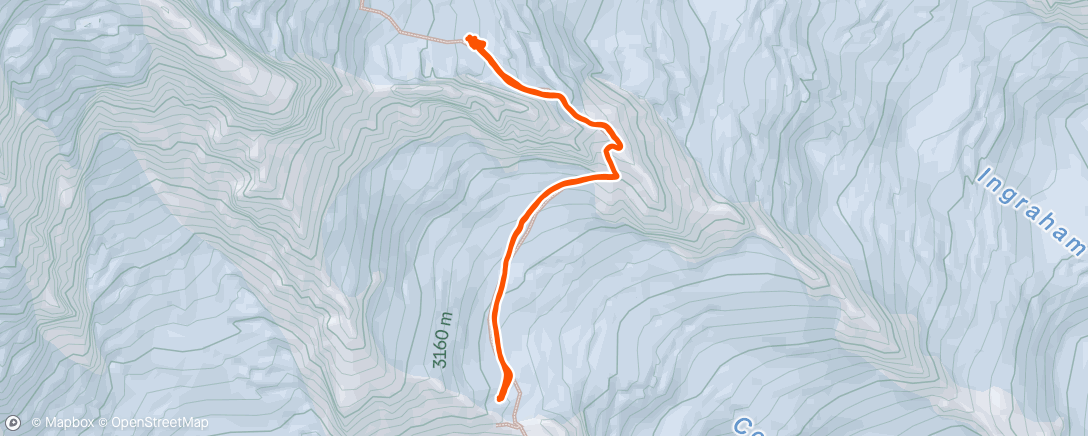 Map of the activity, Morning Hike