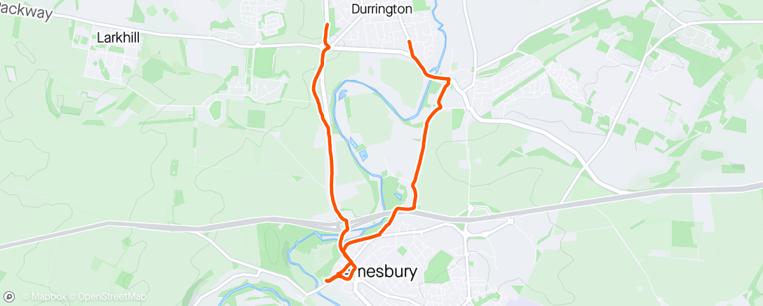 Map of the activity, Amesbury for Coffee and Cake