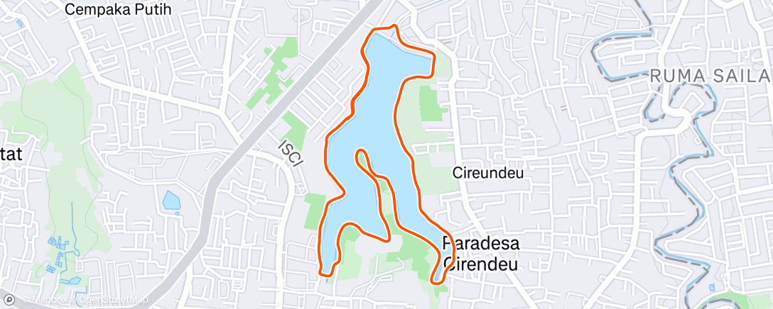 Карта физической активности (Afternoon Run)