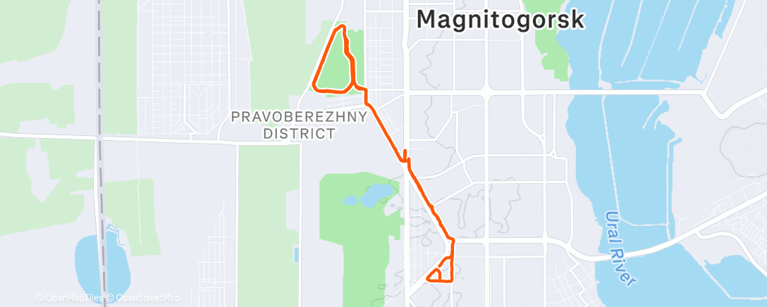 Карта физической активности (Afternoon Run)