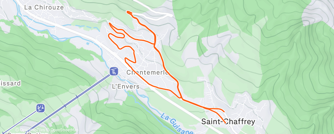 Map of the activity, Run 2/2