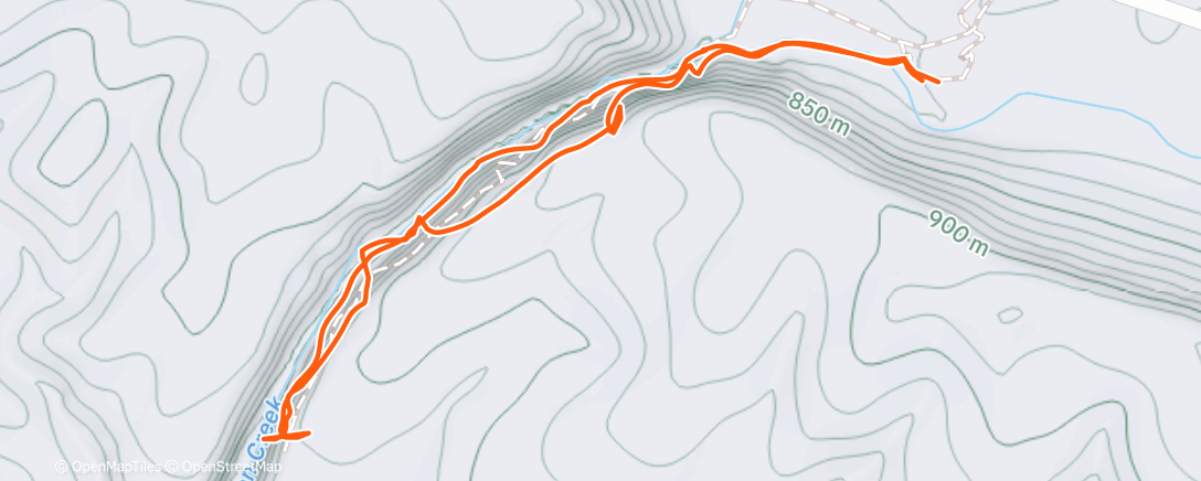 Map of the activity, Afternoon Hike