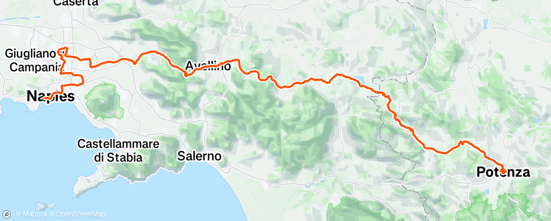 Map of the activity, Lunch Ride