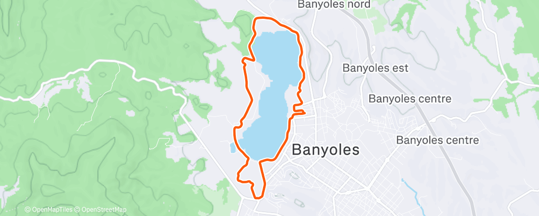 Mappa dell'attività Course à pied dans l'après-midi